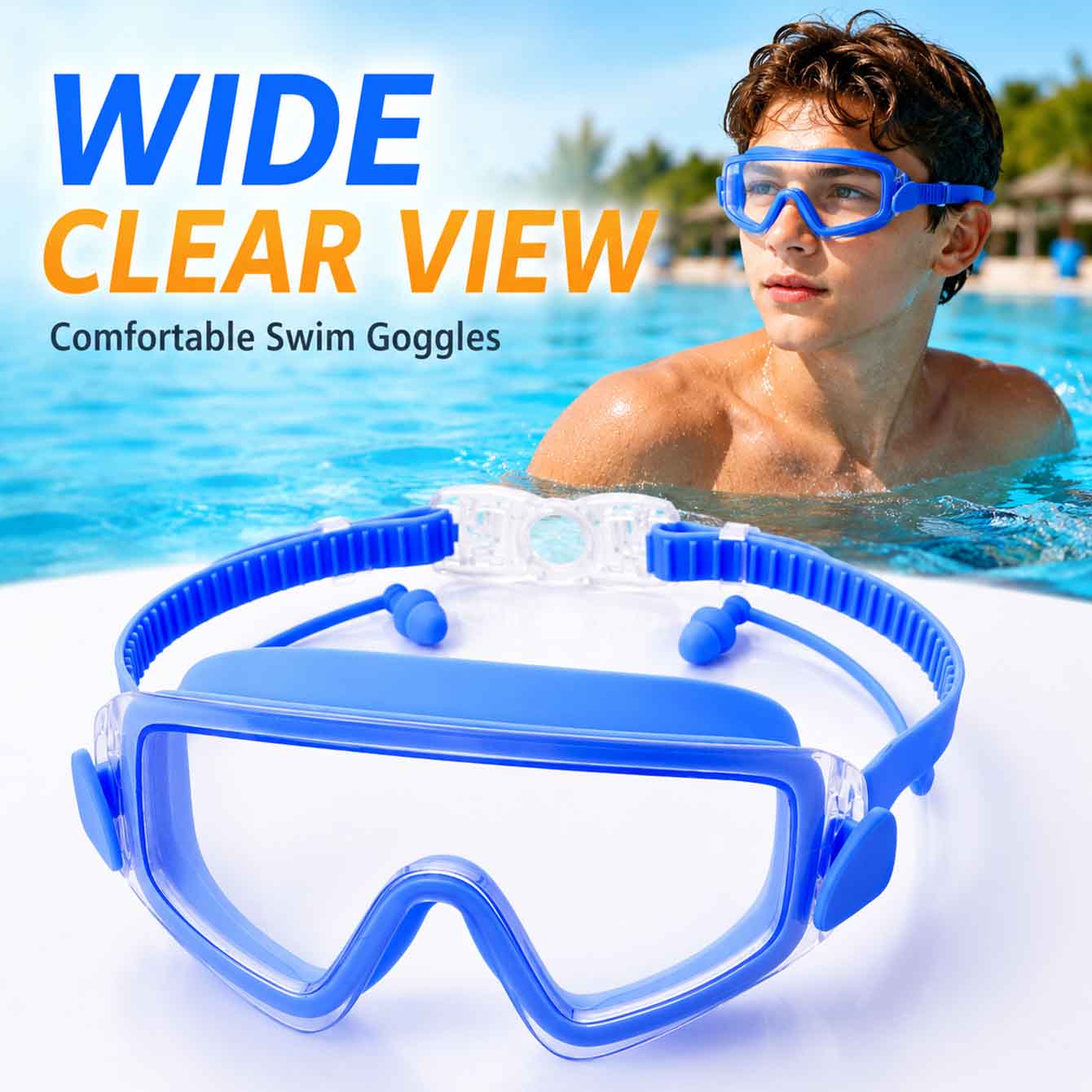 1PC Swim Goggles Snorkel Divin - Anti Pollution Mask recension och pris
