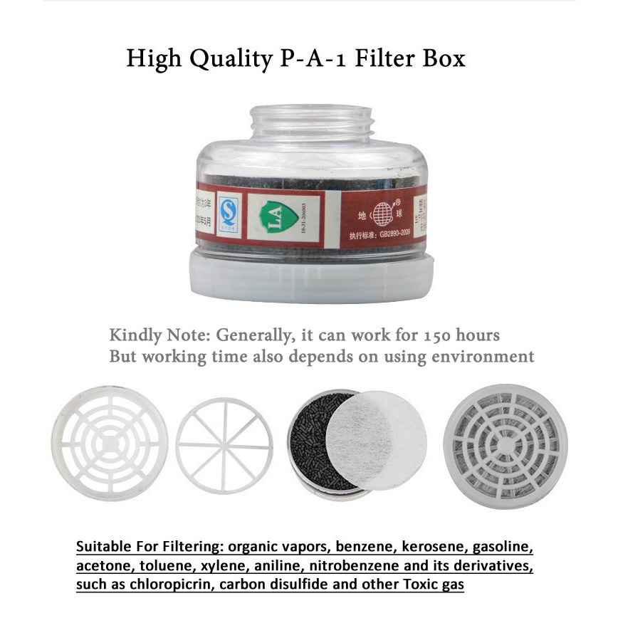 1pcs RD40 40mm Round Gas Mask  - Dust Mask Construction recension och pris