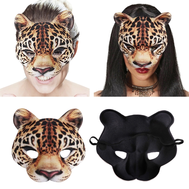 Leopard Mask Party Mask Dress  - Respirator Half Face recension och pris