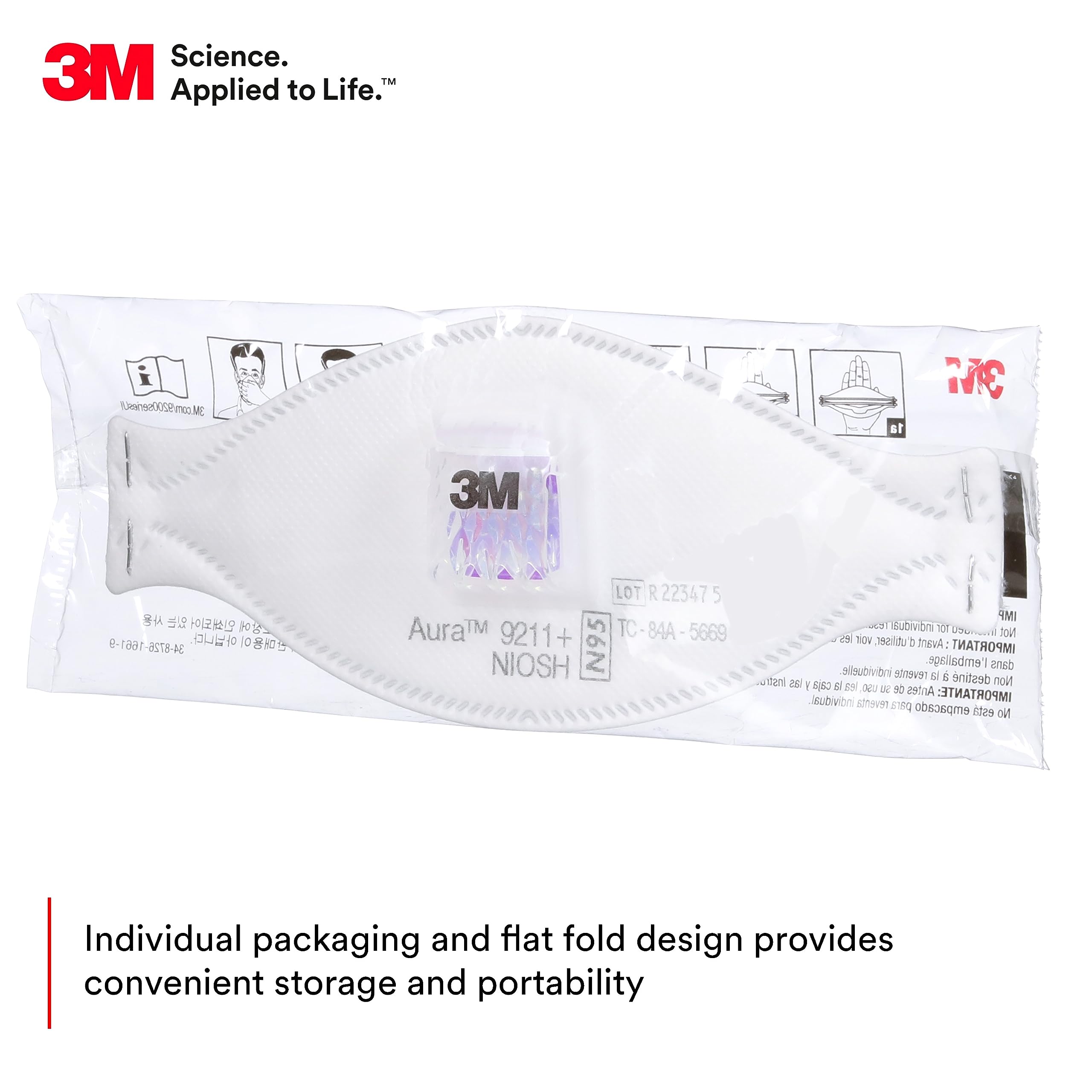 3M Aura 9211+ Particulate Resp - Dust Mask Construction recension och pris