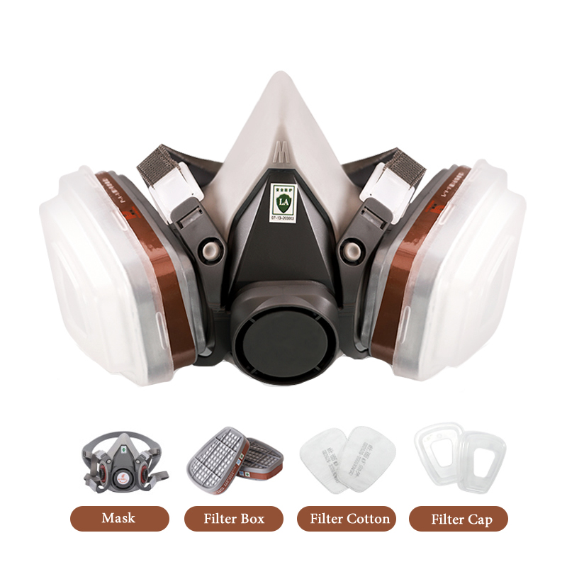 Half Face 6200 Dust Gas Mask C - Dust Mask Construction recension och pris