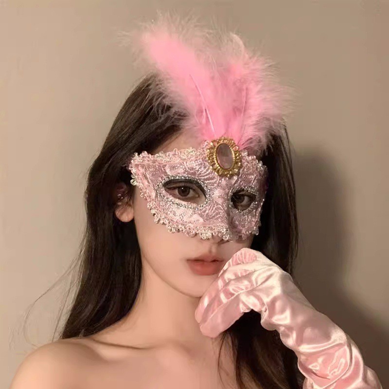 Women Masquerade Mask Venetian - Respirator Half Face recension och pris
