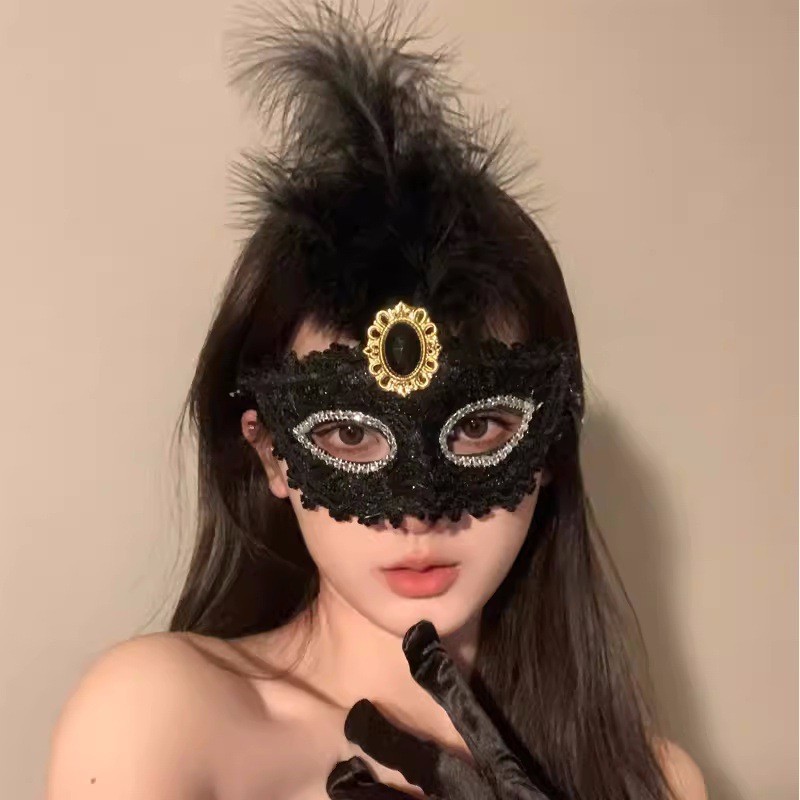 Women Masquerade Mask Venetian - Respirator Half Face recension och pris