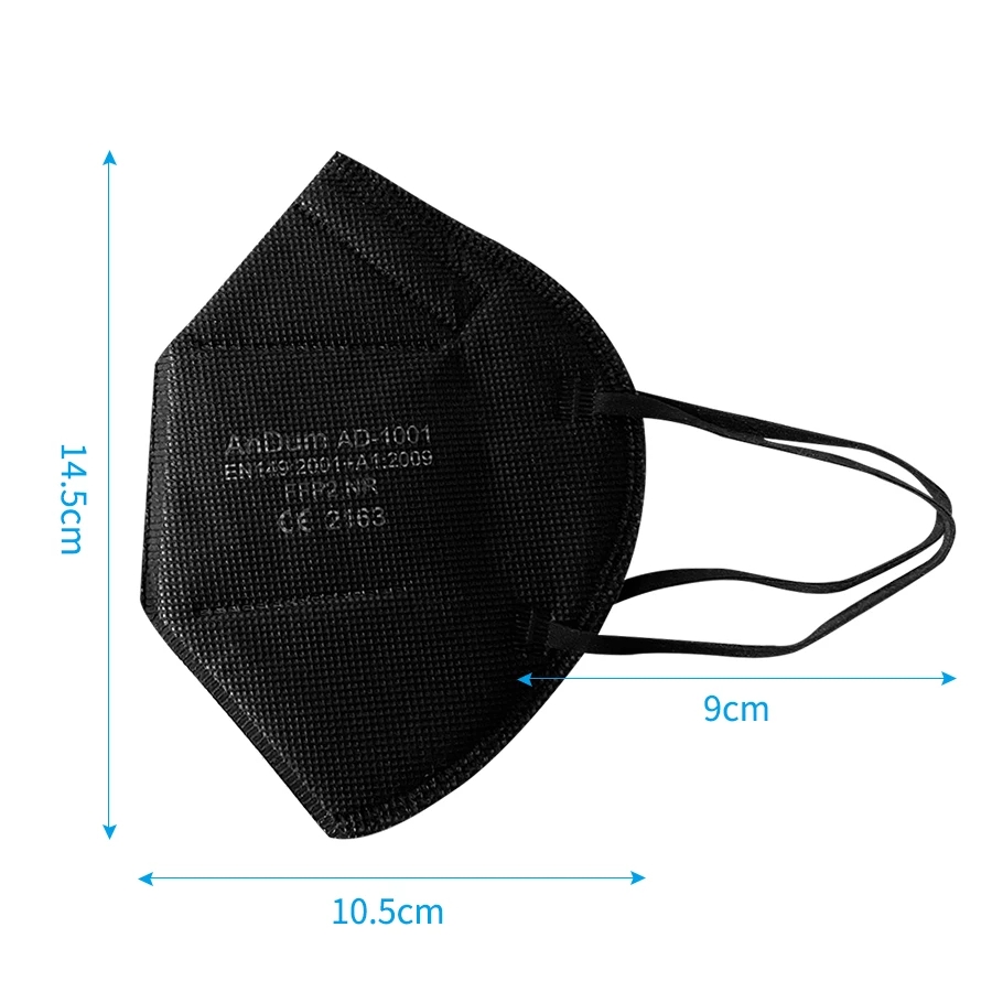 5PCS FFP2 Mask CE Approved Fil - Anti Pollution Mask recension och pris