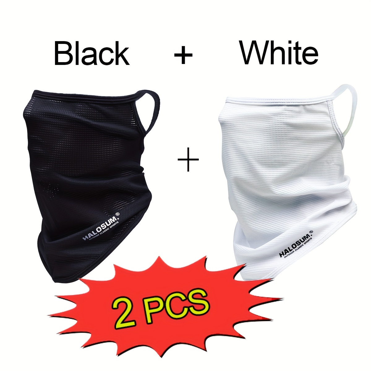 1/2Pcs Ice Silk Face Mask Brea - Sports Mask Breathable recension och pris