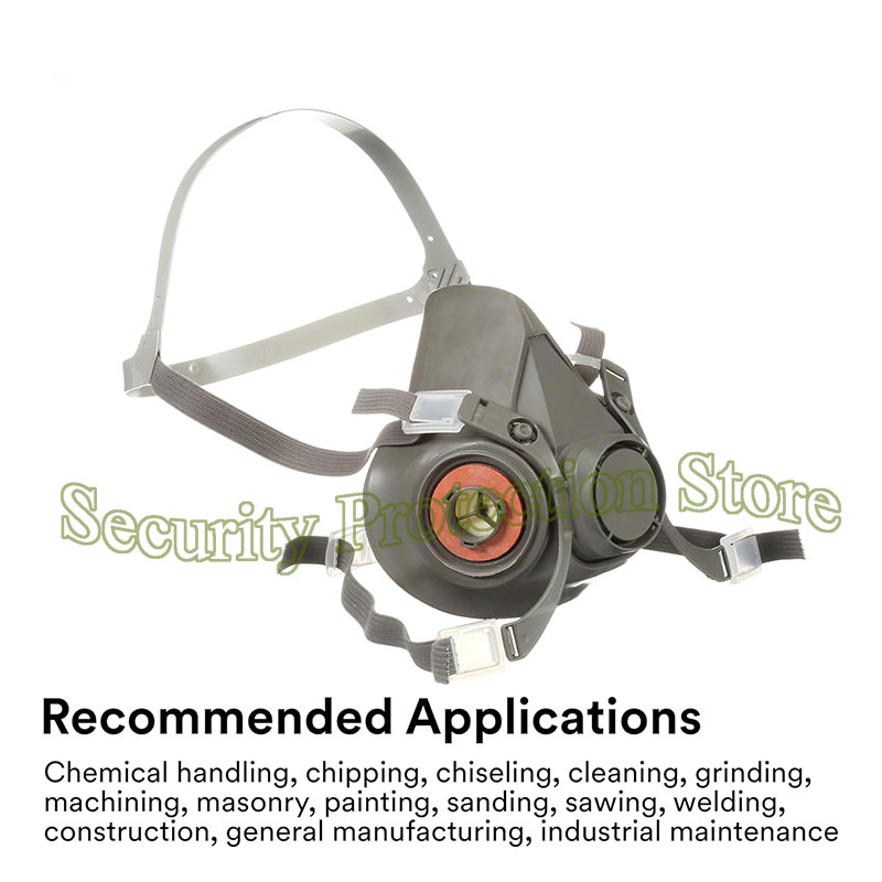 6300 Dust Gas Mask With 6001/6 - Respirator Half Face recension och pris